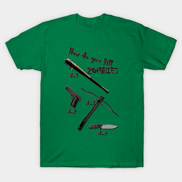 How do you kill ZOMBIES T-Shirt by Liquid Feline